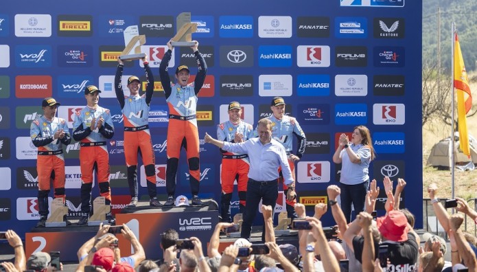 «1-2-3» για τη Hyundai με ηγέτη τον Thierry Neuville