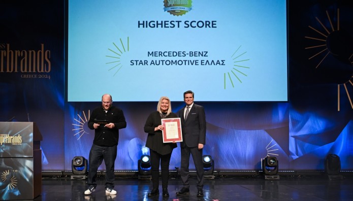 Mercedes: Κορυφαία εταιρική επωνυμία στα Business Superbrands Greece 2024