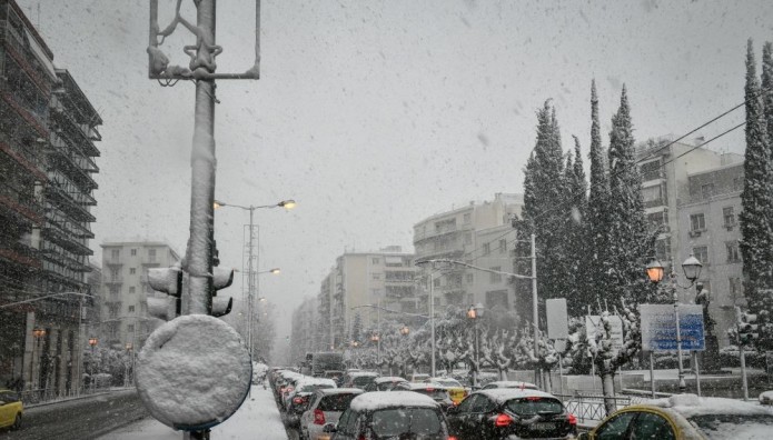 χιόνια στην Αθήνα