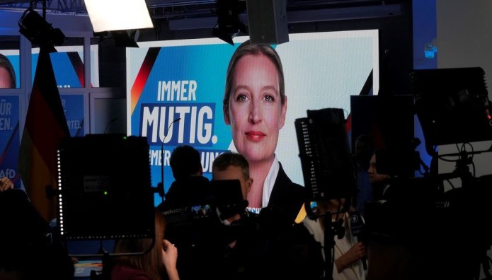 AfD poster Alice Weidel