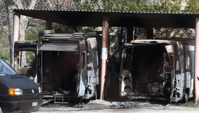 Παπάγου: Εμπρηστική Επίθεση Σε Εργοτάξιο Της ΕΥΔΑΠ
