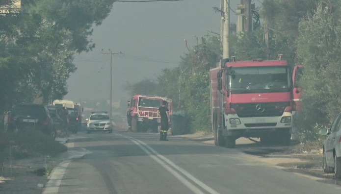 Φωτιά Κοντά Στα Διόδια Ελευσίνας