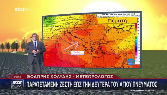 Καιρός: Παρατεταμένη Ζέστη Ως Τη Δευτέρα Του Αγίου Πνεύματος