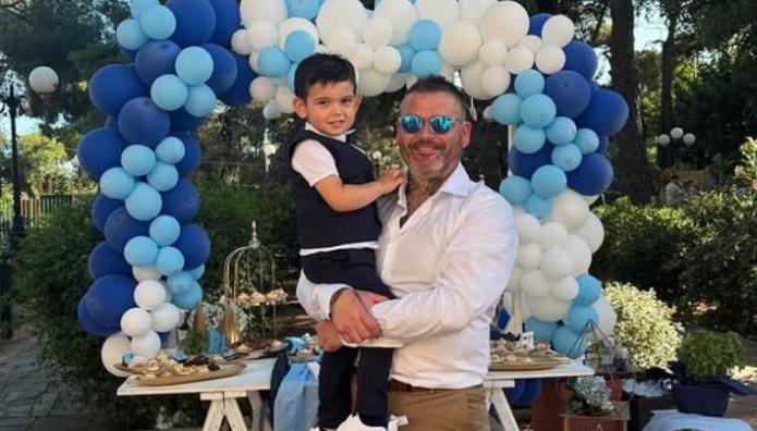Διονύσης Αλέρτας: Βάπτισε τον 3,5 ετών γιο του, Μάξιμο