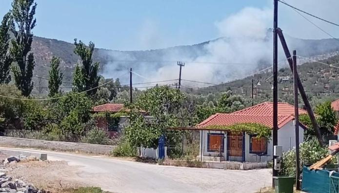 Φωτιά τώρα στη Λέσβο - Επιχειρούν 4 αεροσκάφη και δύο ελικόπτερα
