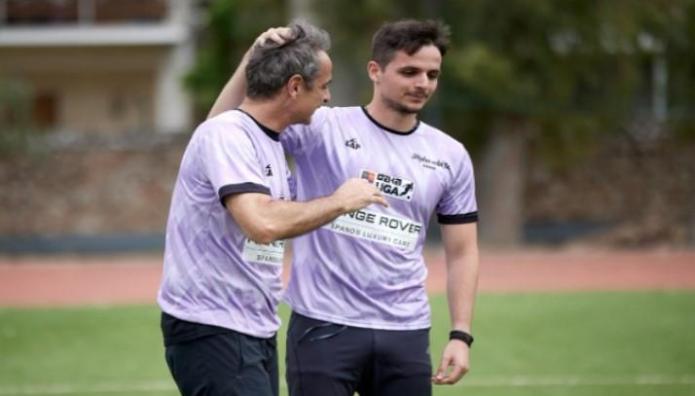 Κυριάκος Μητσοτάκης με τον γιο του Κωνσταντίνο Μητσοτάκη