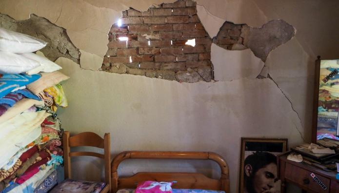 ζημιές από σεισμό στην Εύβοια