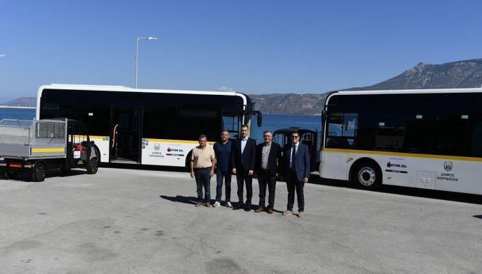 Δωρεά Βαρδινογιάννειου Ιδρύματος-Motor Oil στον Δ. Κορινθίων