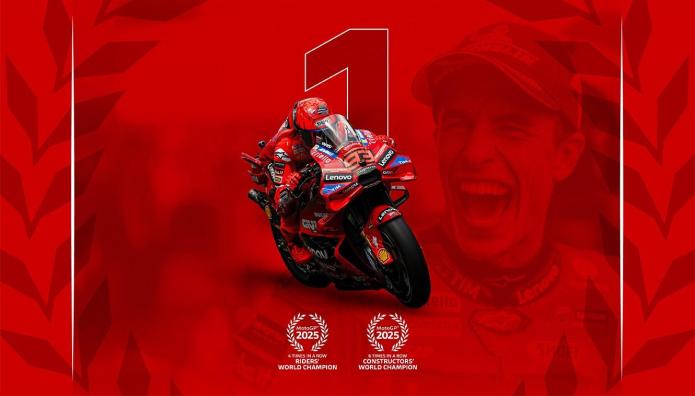 Ducati και Marc Márquez: Παγκόσμιοι Πρωταθλητές MotoGP 2025