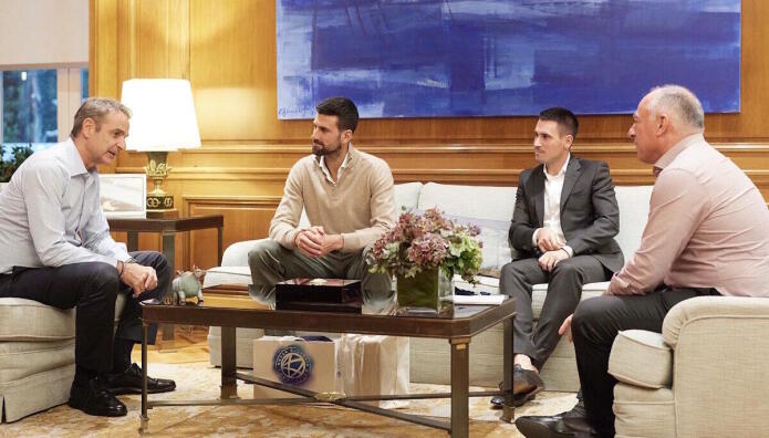 Κυριάκος Μητσοτάκης Νόβακ Τζόκοβιτς