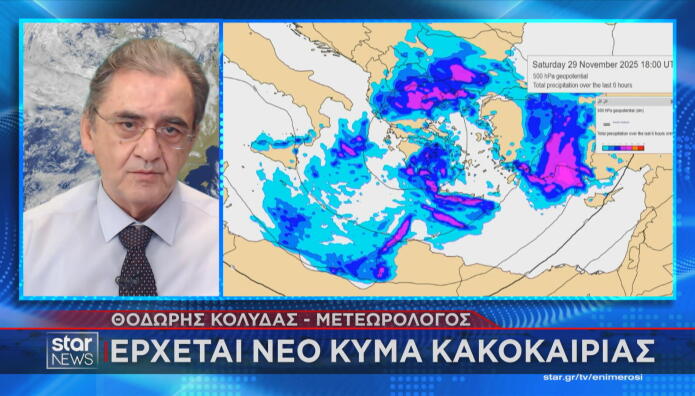 Κολυδάς: Έρχεται Νέο Κύμα Κακοκαιρίας