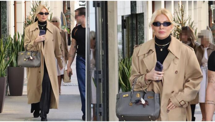 Καινούργιου: Η κομψή εμφάνιση της εγκυμονούσας, με την αγαπημένη της Hermès