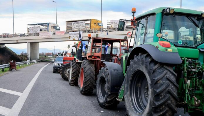Μπλόκο αγροτών Νίκαια Λάρισας