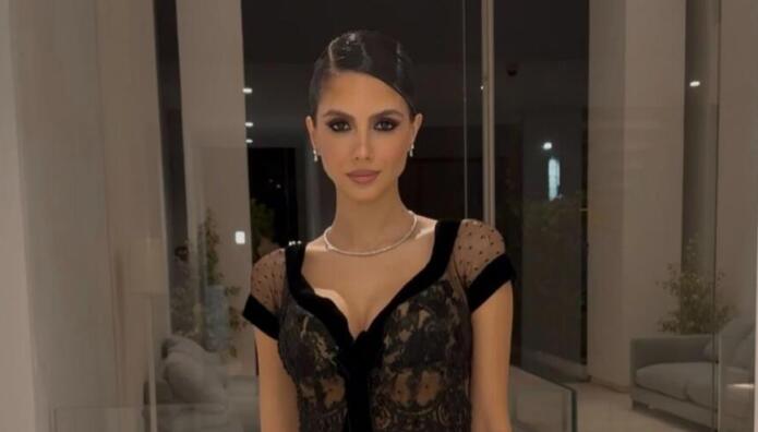 Αλεξάνδρα Νίκα: Η elegant black lace εμφάνιση σε γάμο