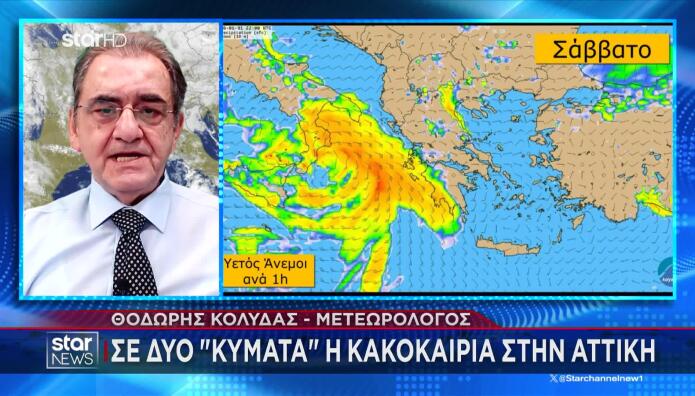 Καιρός: Σε Δύο Φάσεις Η Κακοκαιρία Σε Αττική Την Κυριακή 1/2