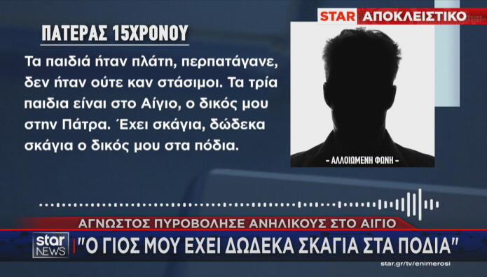 Αίγιο: Άγνωστος Άνοιξε Πυρ Σε Δεκαπεντάχρονους