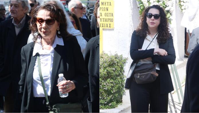 Κηδεία Πανουσόπουλος: Συγκινημένες Η Σύζυγος Και Η Κόρη Του