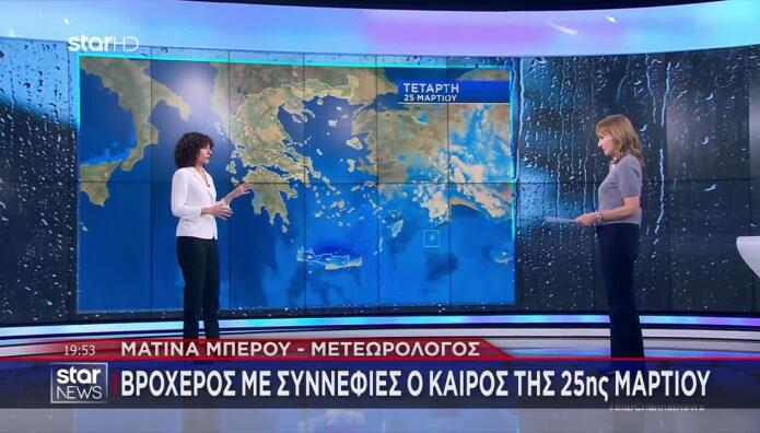 Με 2 «Πρόσωπα» Ο Καιρός Την 25η Μαρτίου - Πού Θα Βρέξει