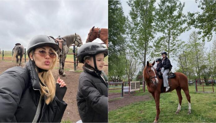 Τούνη: Για Ιππασία Με Τον Γιο Της, Και Τους Φίλους Τους