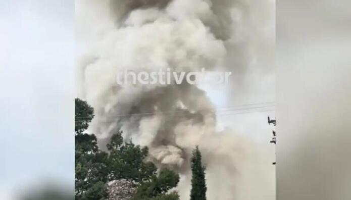 Ωραιόκαστρο: Μεγάλη Φωτιά Σε Xώρο Aνακύκλωσης