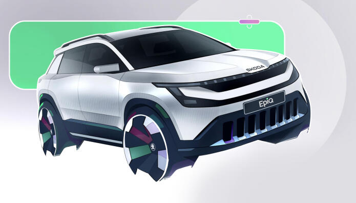 Skoda Epiq: Δείτε τα πρώτα σκίτσα