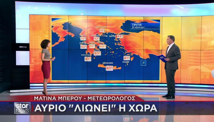 Καιρός: Διήμερο Με 42άρια - Οι Κόκκινες Περιοχές