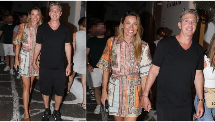 Χρουσαλά: Mε island chic look χέρι- χέρι με τον Λέοντα Πατίτσα στη Μύκονο