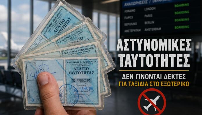 Τέλος Οι Μπλε Ταυτότητες Για Ταξίδια Στο Εξωτερικό