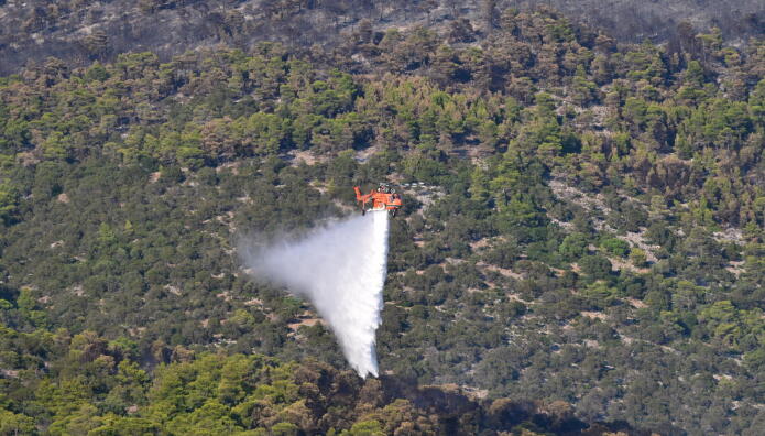 Φωτιά Τώρα Στη Λέσβο - Επιχειρούν 8 Εναέρια Μέσα