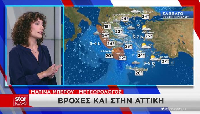 Καιρός: Τι Ώρες Θα Βρέχει Το Σάββατο 26/9 Στην Αττική