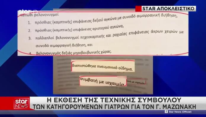 Μαζωνάκης: Η Έκθεση Της Τεχνικής Συμβούλου Των Γιατρών