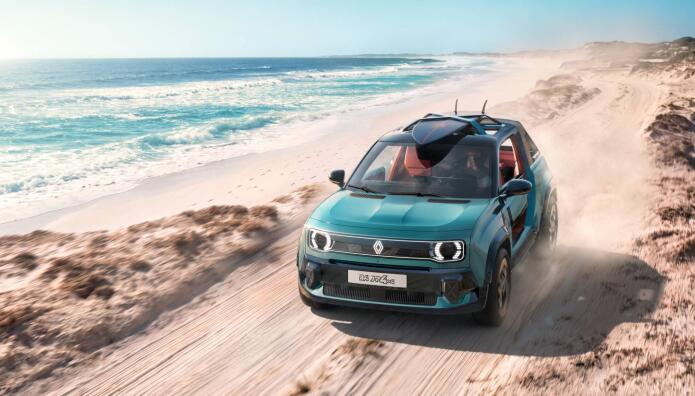 Η Renault παίζει στην έδρα της στην έκθεση αυτοκινήτου στο Παρίσι