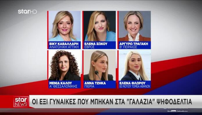 ΝΔ: Οι Έξι Γυναίκες Που Μπαίνουν Στα «γαλάζια» Ψηφοδέλτια