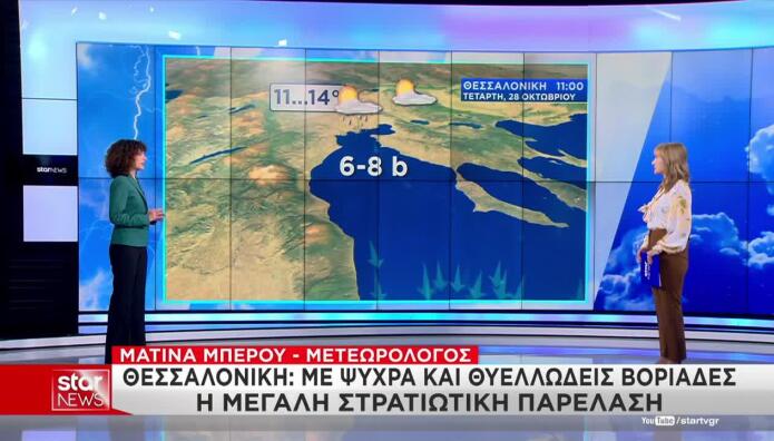 Καιρός 28η Οκτωβρίου: Πρόγνωση Για 6 Μεγάλες Πόλεις