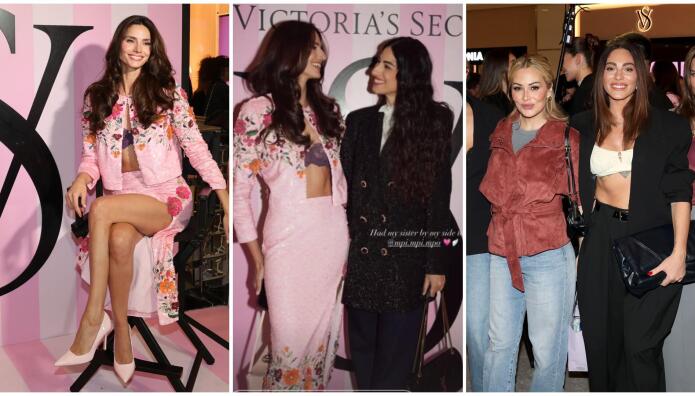 Παπαγεωργίου: Με floral glamour σύνολο σε event - Μαζί της η αδελφή της