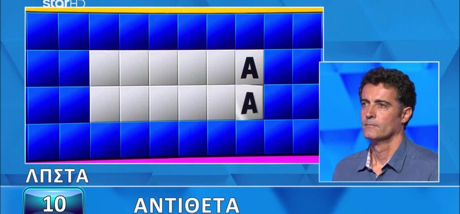 Τροχός της Τύχης: Στον παίκτη βγήκαν αβίαστα οι αντίθετες λέξεις