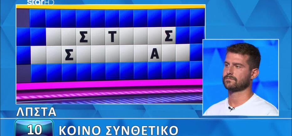 Τροχός της Τύχης: Τα γράμματα βοήθησαν, αλλά οι λέξεις δε βγήκαν