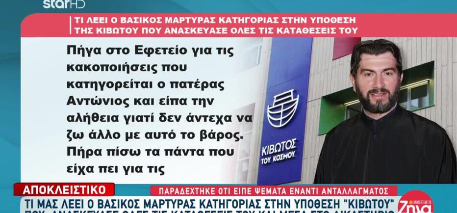 Κιβωτός: Aνατροπή Με Την Αλλαγή Κατάθεσης Μάρτυρα