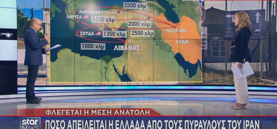 Πόσο κινδυνεύει η Ελλάδα από τους πυραύλους του Ιράν