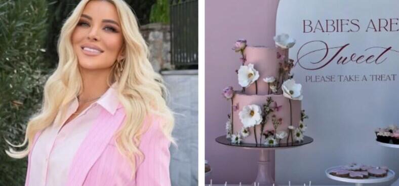 Παραμυθένιο baby shower για την Καινούργιου: Όλα ροζ με εντυπωσιακή τούρτα!