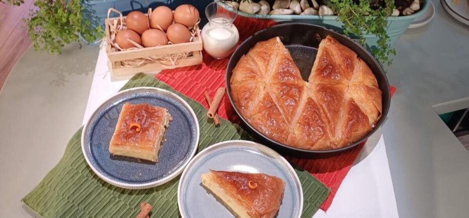 Πώς να φτιάξετε λαχταριστό σπιτικό γαλακτομπούρεκο με σιρόπι πορτοκάλι