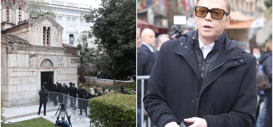 Κηδεία Μαρινέλλας: Ουρές έξω από τη Μητρόπολη - Συντετριμμένος ο Ζαχαράτος