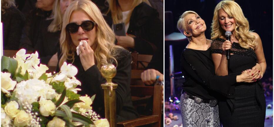 Κηδεία Μαρινέλλας: Απαρηγόρητη η Νατάσα Θεοδωρίδου