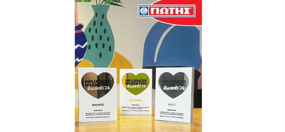 ΓΙΩΤΗΣ Α.Ε.: Σάρωσε τα βραβεία στα Influencer Marketing Awards 2026