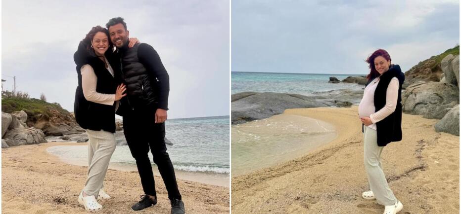 Αντωνοπούλου: Ποζάρει αγκαλιά με τον Νίκο Κώτση στον 7ο μήνα της κύησης