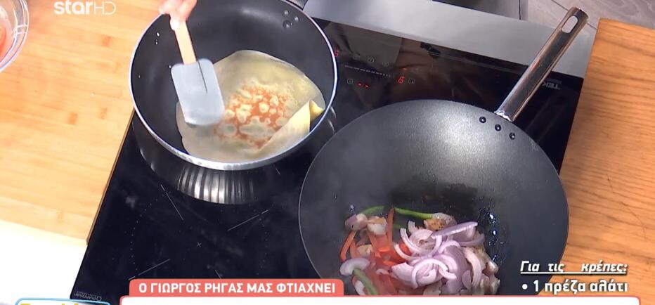 Φτιάξε πεντανόστιμες κρέπες με κοτόπουλο και φέτα