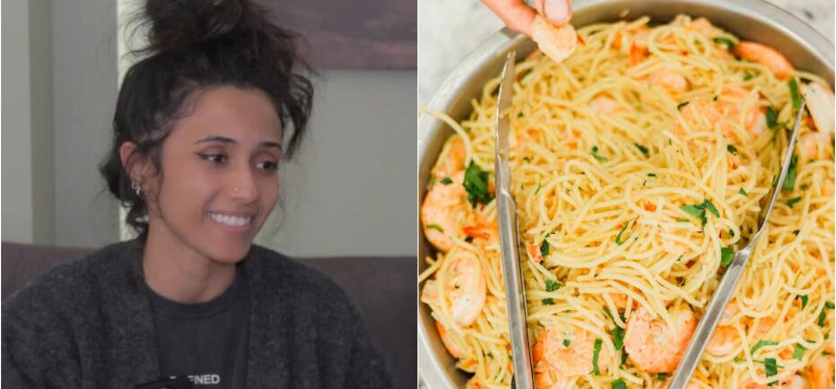 Γαριδομακαρονάδα με ούζο και πιπεριές από τη Wasan!