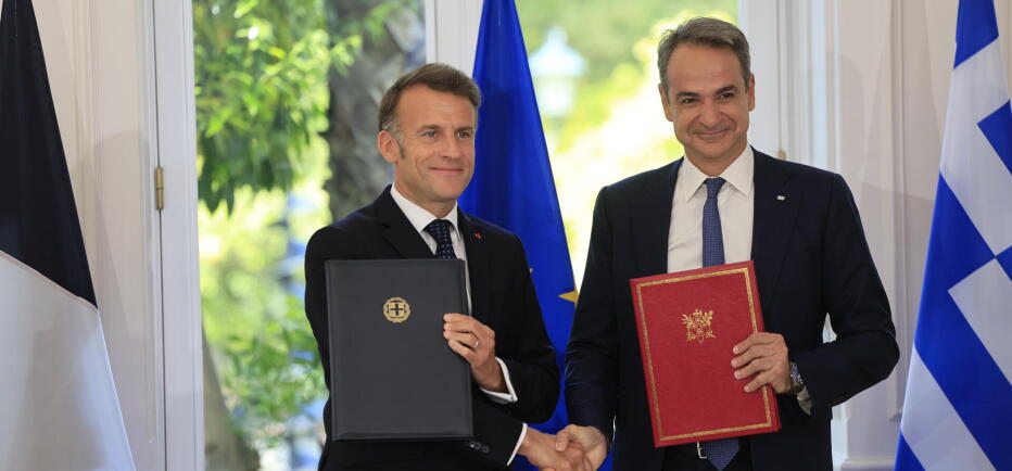 Εννέα συμφωνίες μεταξύ Ελλαδας και Γαλλίας υπέγραψαν Μητσοτάκης - Μακρόν