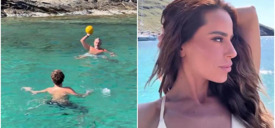 Γιώργος Λιάγκας: Απόδραση στην Τζια με τη Μαρία Αντωνά και τον γιο του