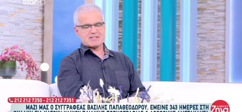 Βασίλης Παπαθεοδώρου: Έμεινε 343 μέρες στη φυλακή κι αθωώθηκε